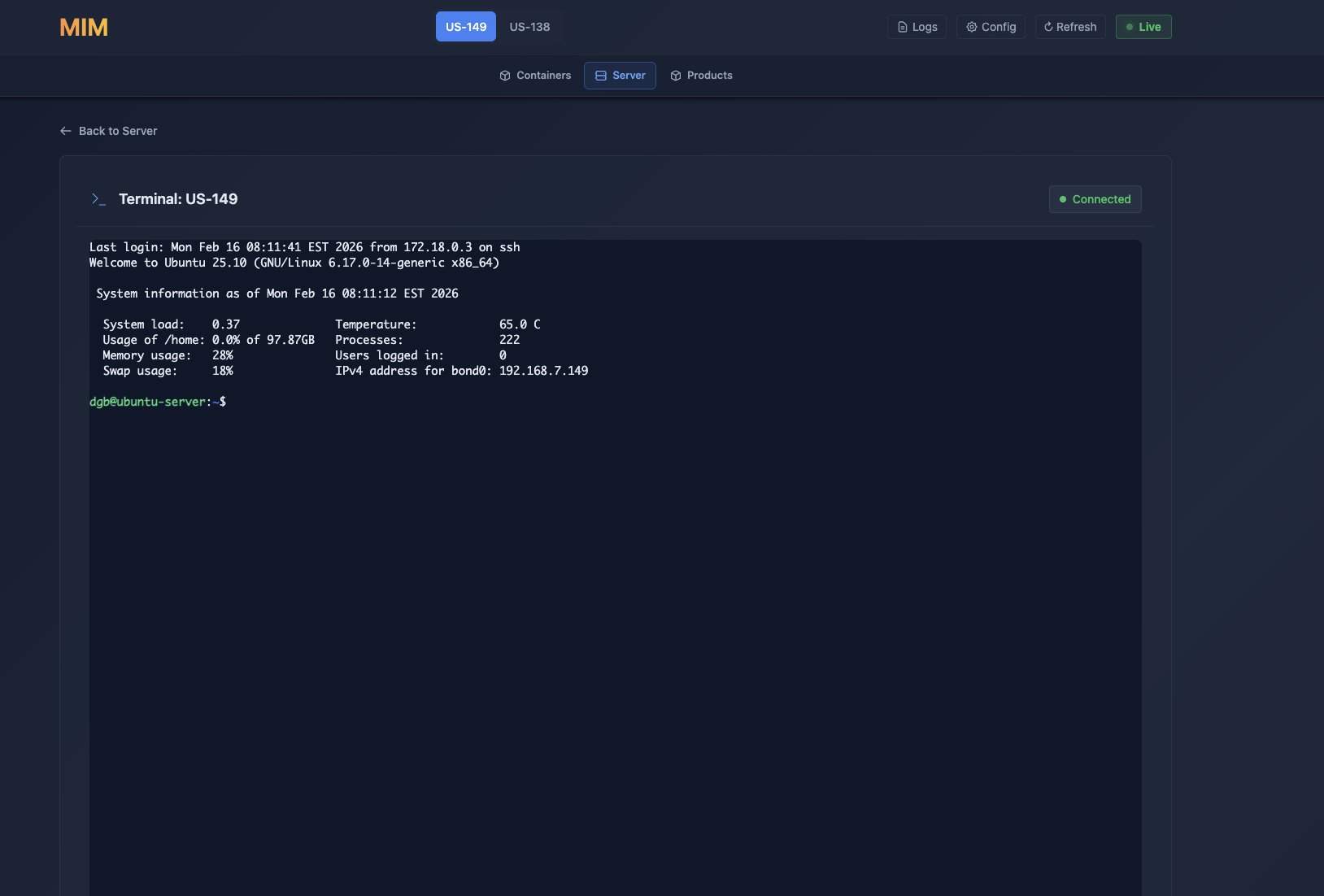 Web Terminal - SSH access from your browser