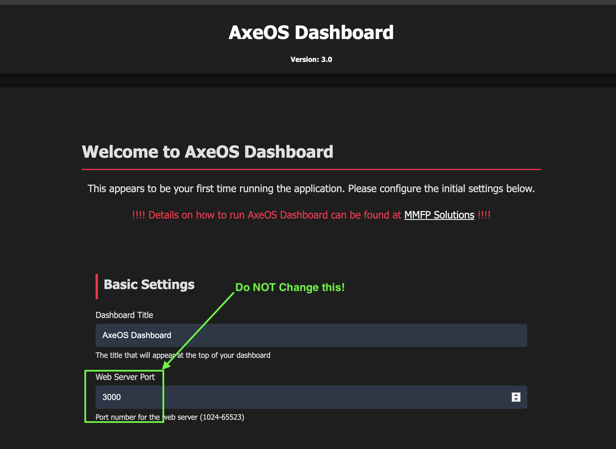 AxeOS Dashboard Overview