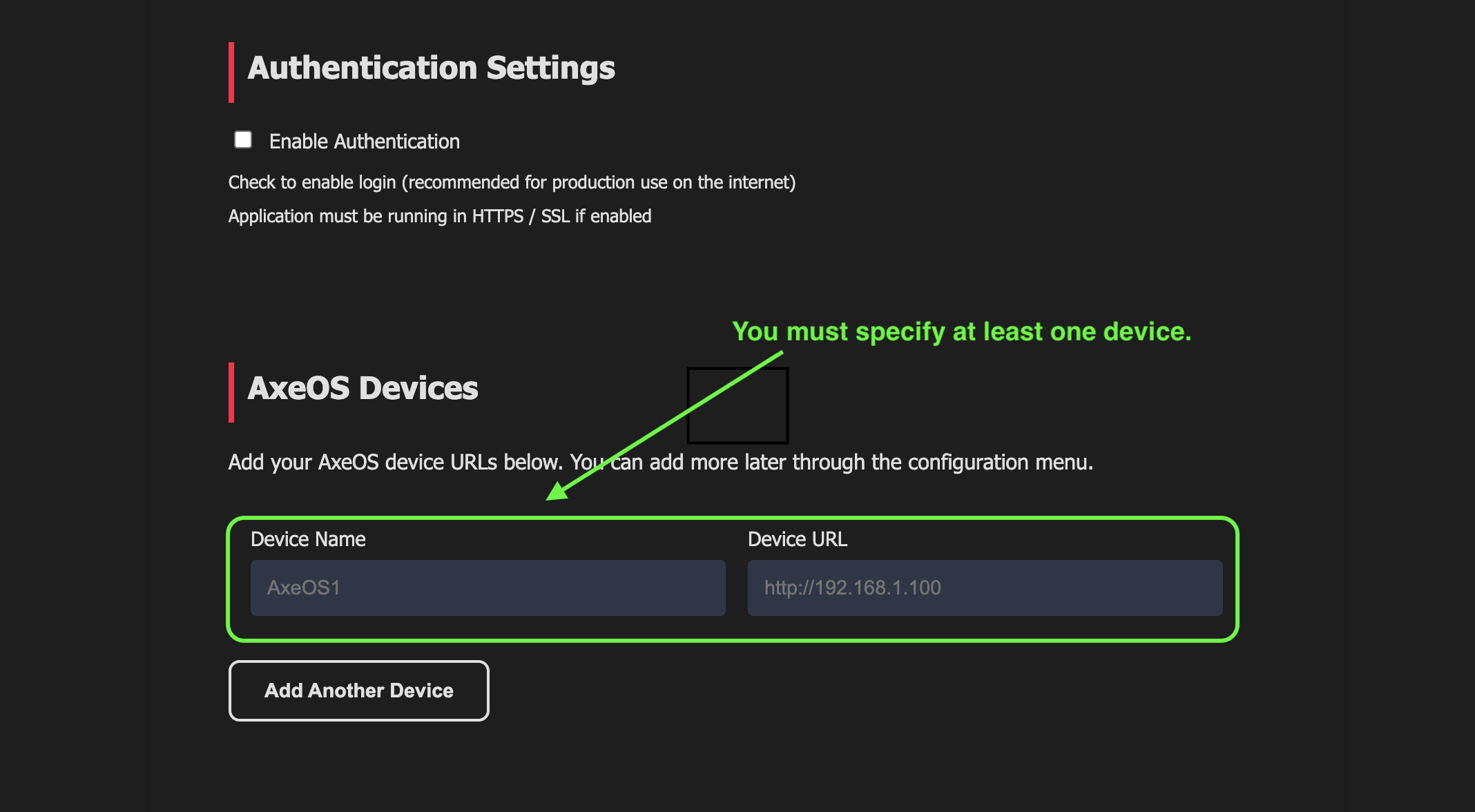 AxeOS Dashboard Details